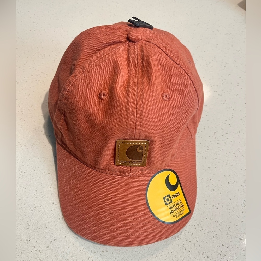 🆕 Carhartt | Baseball Cap | Unisex | Salmon Pink - Picture 2 of 4